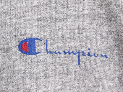 80s USA製 チャンピオン 半袖 Tシャツ メンズ L / ヴィンテージ Champion ワンポイント 88 12 スクリプト ロゴ シングルステッチ 霜降り 灰