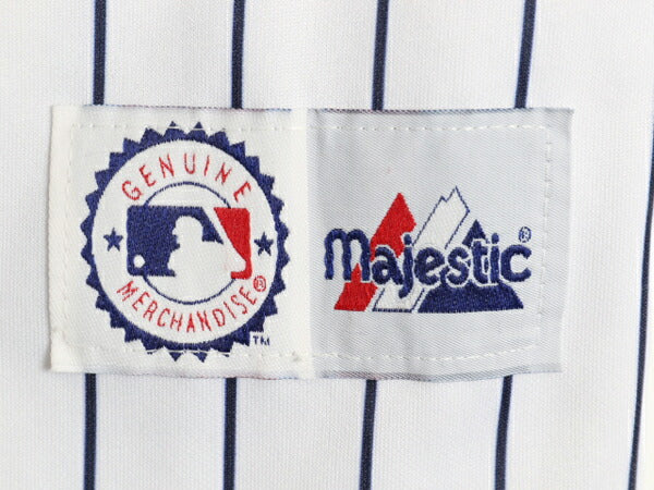 USA製 ヤンキース ベースボール シャツ キッズ XL メンズ S 程 MLB オフィシャル マジェスティック 大リーグ ユニフォーム ジャージ 重ね着