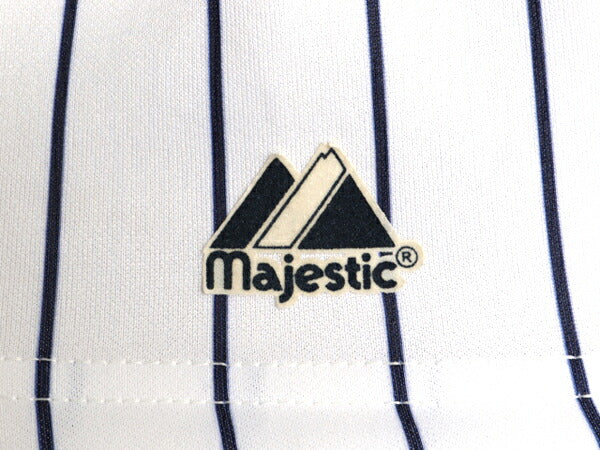 USA製 ヤンキース ベースボール シャツ キッズ XL メンズ S 程 MLB オフィシャル マジェスティック 大リーグ ユニフォーム ジャージ 重ね着