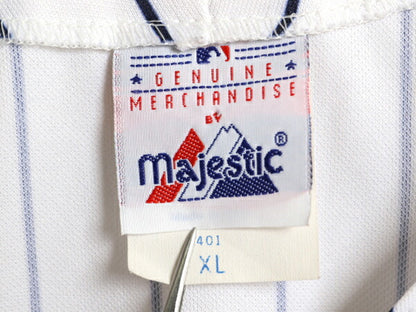 USA製 ヤンキース ベースボール シャツ キッズ XL メンズ S 程 MLB オフィシャル マジェスティック 大リーグ ユニフォーム ジャージ 重ね着