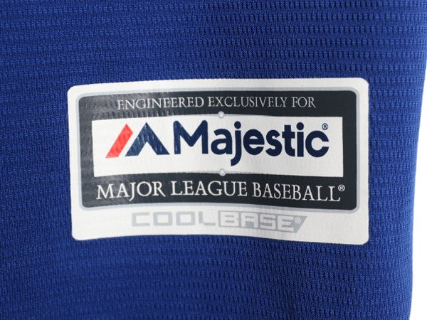 メッツ ベースボール シャツ メンズ L MLB オフィシャル マジェスティック 大リーグ ユニフォーム ゲームシャツ 半袖シャツ ジャージ 野球