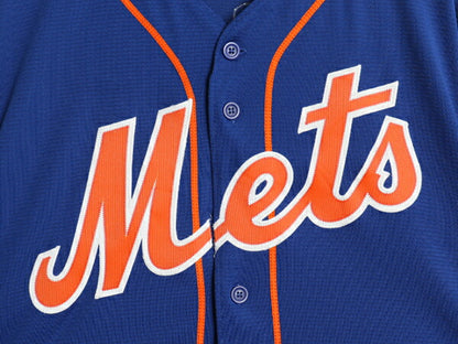 メッツ ベースボール シャツ メンズ L MLB オフィシャル マジェスティック 大リーグ ユニフォーム ゲームシャツ 半袖シャツ ジャージ 野球