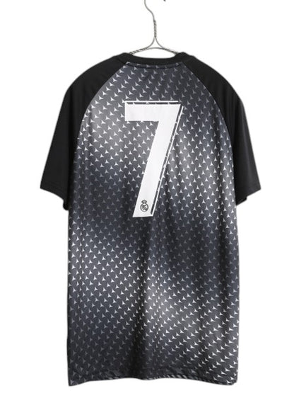 レアルマドリード サッカー プラクティス シャツ メンズ S / Tシャツ トレーニング ジャージ ゲームシャツ スポーツ ナンバリング Tシャツ