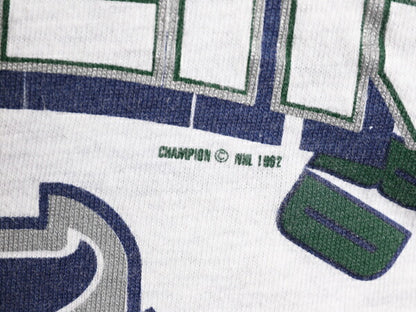 80s USA製 NHL オフィシャル チャンピオン ホエーラーズ プリント 半袖 Tシャツ メンズ XL 80年代 ヴィンテージ Champion シングルステッチ