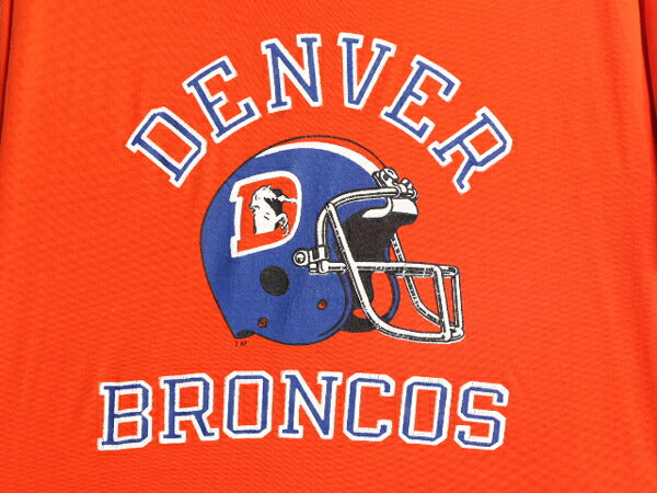 80s USA製 NFL チャンピオン ブロンコス プリント 半袖 Tシャツ メンズ XL 小さめ L / ヴィンテージ Champion シングルステッチ アメフト
