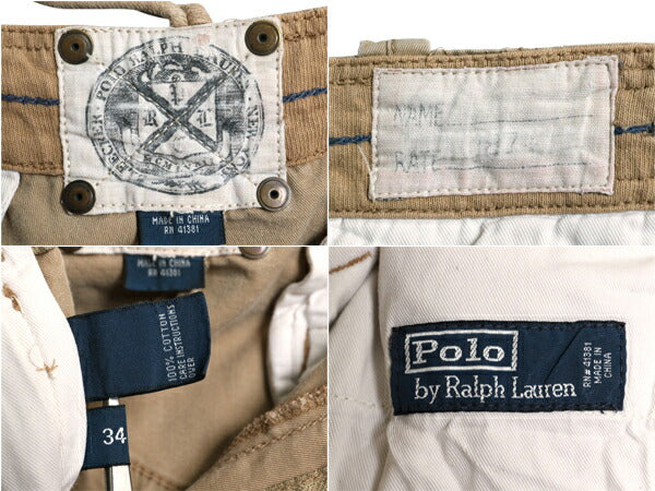 00s ポロ ラルフローレン コットン カーゴ ショーツ メンズ 32 古着 オールド ヴィンテージ 加工 ショートパンツ 短パン ミリタリー タイプ