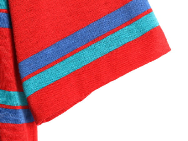 80s USA製 ■ ボーダー ポケット付き 半袖 Tシャツ メンズ M / 80年代 アメリカ製 ビンテージ シングルステッチ ボーダーT ポケットTシャツ