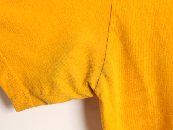 16年製 パタゴニア ポケット付き 両面 プリント 半袖 Tシャツ メンズ M / Patagonia アウトドア ポケT P-6 ボックスロゴ バックプリント 黄