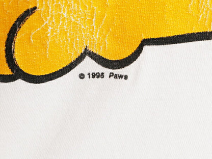 90s ガーフィールド プリント 半袖 Tシャツ メンズ レディース L 古着 90年代 オールド GARFIELD シングルステッチ キャラクター イラスト