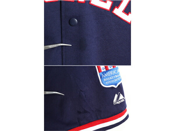 カーネルズ 半袖 ウォームアップ ジャケット メンズ XL 古着 NBA ABA オフィシャル マジェスティック ユニフォーム ジャージ バスケ 重ね着