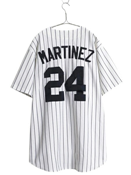USA製 ヤンキース ベースボール シャツ メンズ XL 程/ MLB オフィシャル マジェスティック 大リーグ ユニフォーム ゲームシャツ 半袖シャツ