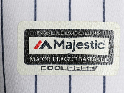 ヤンキース ベースボール シャツ メンズ XL MLB オフィシャル マジェスティック 大リーグ ユニフォーム ゲームシャツ 重ね着 大きいサイズ