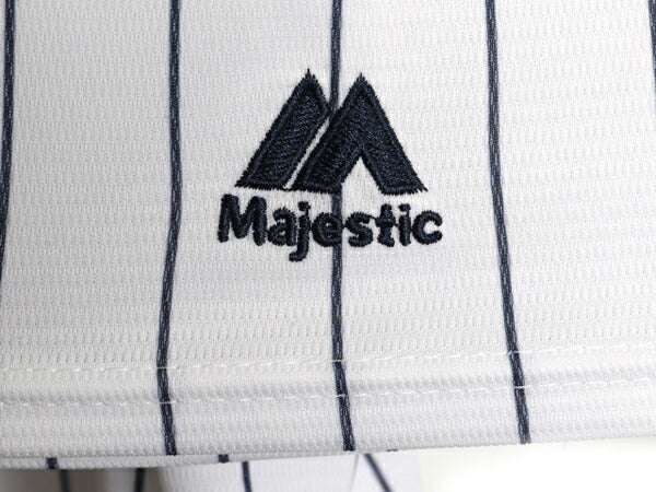 ヤンキース ベースボール シャツ メンズ XL MLB オフィシャル マジェスティック 大リーグ ユニフォーム ゲームシャツ 重ね着 大きいサイズ