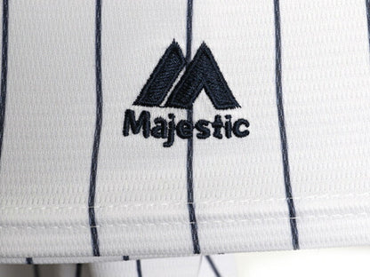 ヤンキース ベースボール シャツ メンズ XL MLB オフィシャル マジェスティック 大リーグ ユニフォーム ゲームシャツ 重ね着 大きいサイズ