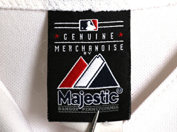 USA製 レンジャーズ ベースボール シャツ メンズ S / MLB オフィシャル マジェスティック 大リーグ ユニフォーム ゲームシャツ 半袖シャツ