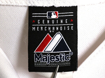 USA製 レンジャーズ ベースボール シャツ メンズ S / MLB オフィシャル マジェスティック 大リーグ ユニフォーム ゲームシャツ 半袖シャツ