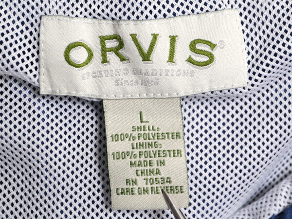 00s オービス ショート パンツ メンズ L 旧タグ 00年代 オールド ORVIS アウトドア スイム ショーツ 短パン 海パン 水陸両用 ワンポイント