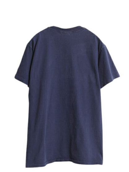 90s USA製 ナイキ ロゴ 刺繍 Tシャツ メンズ M / オールド 初期 銀タグ 当時物 シングルステッチ スウッシュ サッカー 星条旗 クルーネック