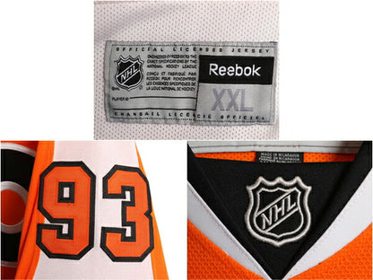 フライヤーズ ホッケー ジャージ メンズ XXL / NHL オフィシャル リーボック アイスホッケー ユニフォーム 長袖シャツ 重ね着 大きいサイズ