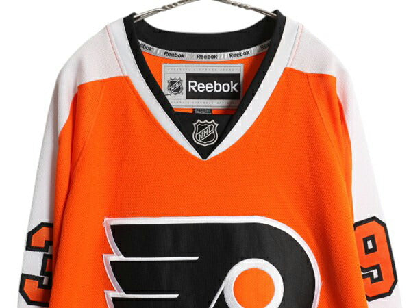 フライヤーズ ホッケー ジャージ メンズ XXL / NHL オフィシャル リーボック アイスホッケー ユニフォーム 長袖シャツ 重ね着 大きいサイズ