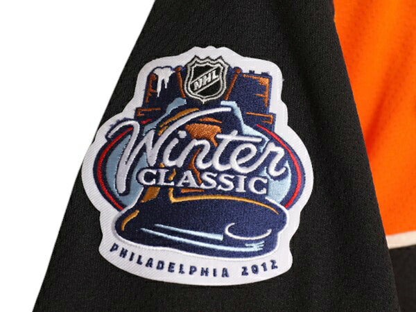フライヤーズ ホッケー ジャージ メンズ L / NHL オフィシャル リーボック アイスホッケー ゲームシャツ ユニフォーム 重ね着 レースアップ