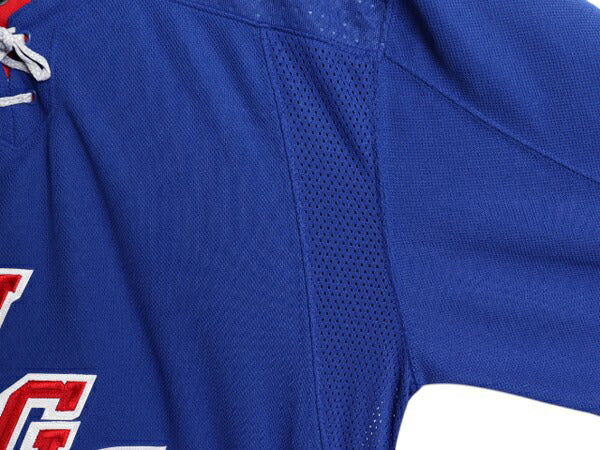 レンジャーズ ホッケー ジャージ メンズ L 程/ NHL オフィシャル アディダス アイスホッケー ユニフォーム ゲームシャツ 長袖シャツ 重ね着