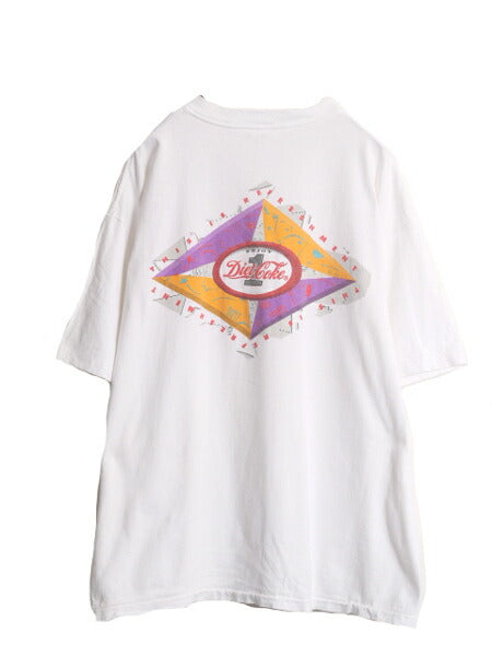 90s コカコーラ 両面 プリント 半袖 Tシャツ メンズ XL 古着 オールド シングルステッチ アート グラフィック 大きいサイズ 企業 Coca Cola