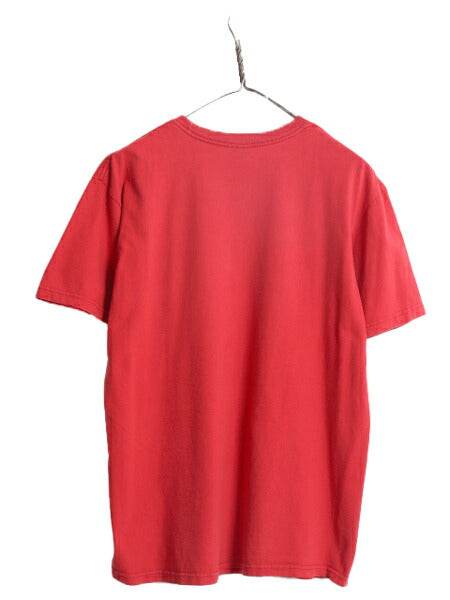19SS USA製 シュプリーム ロゴ アート イラスト プリント Tシャツ メンズ M 古着 Supreme オフィシャル ヘビーウェイト 半袖Tシャツ レッド