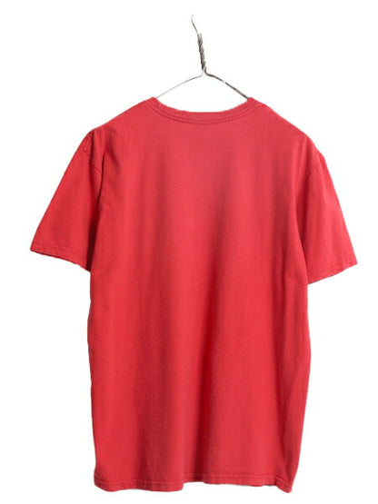 19SS USA製 シュプリーム ロゴ アート イラスト プリント Tシャツ メンズ M 古着 Supreme オフィシャル ヘビーウェイト 半袖Tシャツ レッド