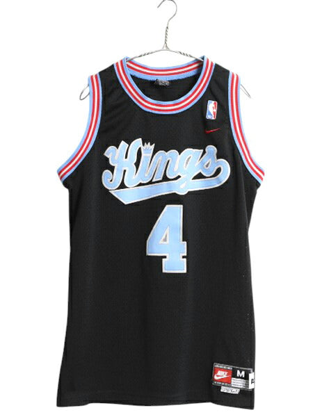 00s キングス メッシュ タンクトップ メンズ M オールド NBA オフィシャル ナイキ バスケ ゲームシャツ ユニフォーム スウッシュ 重ね着 黒