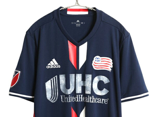 アディダス ニューイングランド レボリューション サッカー ユニフォーム メンズ M / 正規品 MLS 2016 モデル オフィシャル 当時物 Tシャツ