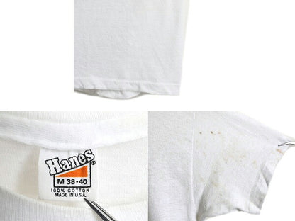 70s USA製 ■ ビール 企業 イラスト プリント Tシャツ M メンズ 小さめ S 程/ 70年代 ビンテージ 当時物 シングルステッチ ロゴTシャツ 白