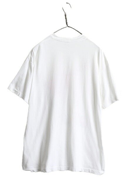 80s USA製 ■ ミラー x ヘイマー ギター イラスト プリント 半袖 Tシャツ XL 小さめ メンズ L 程/ 80年代 企業物 コラボ ビール バンド 白
