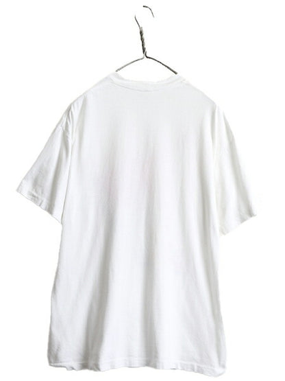 80s USA製 ■ ミラー x ヘイマー ギター イラスト プリント 半袖 Tシャツ XL 小さめ メンズ L 程/ 80年代 企業物 コラボ ビール バンド 白