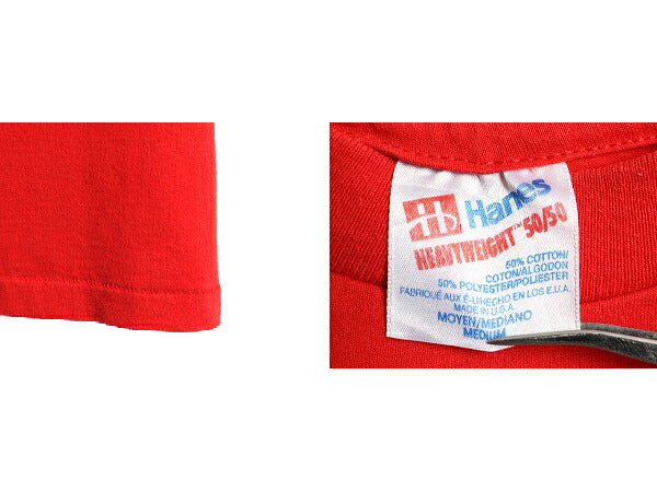 90s USA製 ■ NASA プリント 半袖 Tシャツ メンズ M / 古着 90年代 オールド 宇宙 企業 ロゴ イラスト ヘビーウェイト シングルステッチ 赤