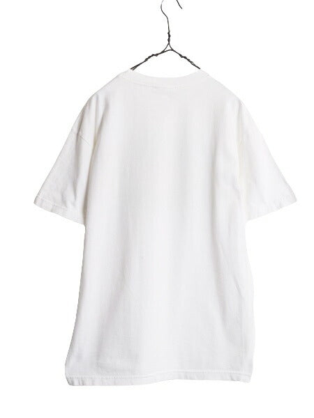 90s 00s キャラクター アート イラスト プリント Tシャツ メンズ レディース L 程 古着 オールド アニマル ポップ シュール ジョーク 犬 猫