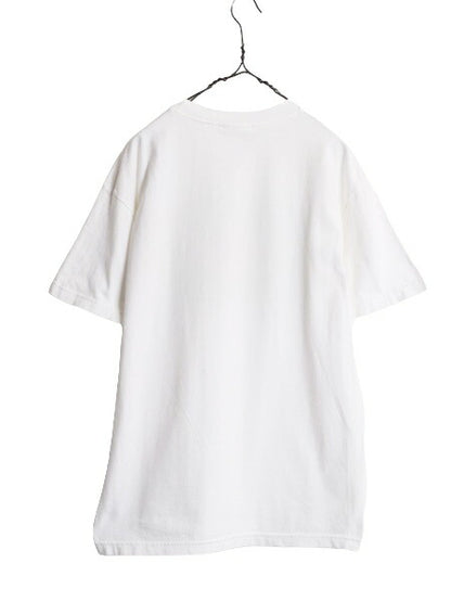 90s 00s キャラクター アート イラスト プリント Tシャツ メンズ レディース L 程 古着 オールド アニマル ポップ シュール ジョーク 犬 猫