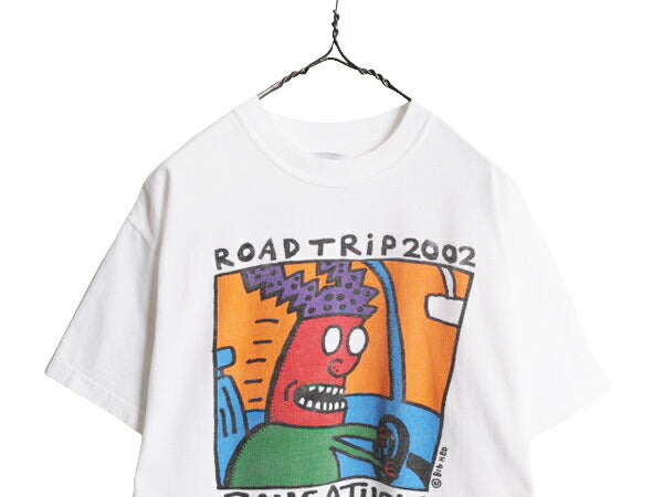 00s BIG HED アート イラスト プリント Tシャツ メンズ L 00年代 オールド オフィシャル 当時物 ヘビーウェイト グラフィック キャラクター