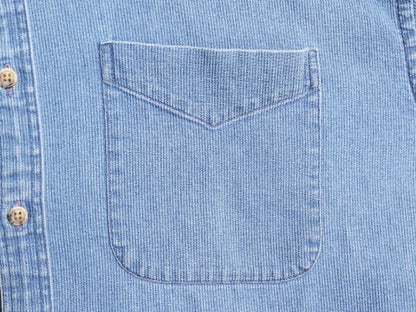 80s ST JOHN'S BAY コットン ピケ 半袖 ボタンダウン シャツ メンズ XL 80年代 ヴィンテージ セントジョンズベイ 半袖シャツ 大きいサイズ