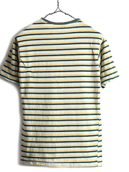 70s USA製 ビンテージ ■ Stratford ボーダー リブ編み 半袖 Tシャツ ( M メンズ XS レディース S 程) 70年代 シングルステッチ ボーダーT