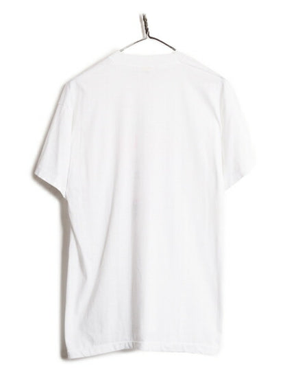 80s USA製 キャラクター イラスト プリント Tシャツ メンズ XL 小さめ L 程 80年代 ヴィンテージ 企業物 シングルステッチ グラフィック 白
