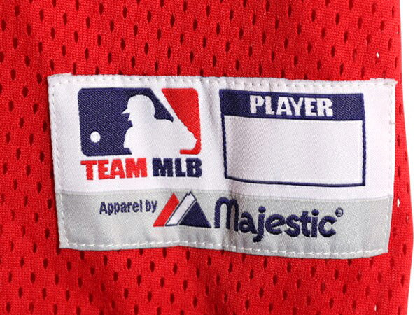 USA製 エンゼルス ベースボール シャツ メンズ XXL / MLB オフィシャル マジェスティック メッシュ 大リーグ ユニフォーム 大きいサイズ 赤
