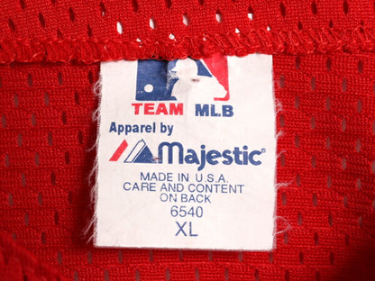 USA製 エンゼルス ベースボール シャツ メンズ XXL / MLB オフィシャル マジェスティック メッシュ 大リーグ ユニフォーム 大きいサイズ 赤