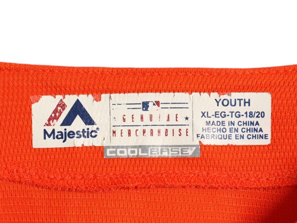 オリオールズ ベースボール シャツ キッズ XL メンズ S 程 MLB オフィシャル マジェスティック 大リーグ ユニフォーム ゲームシャツ 重ね着