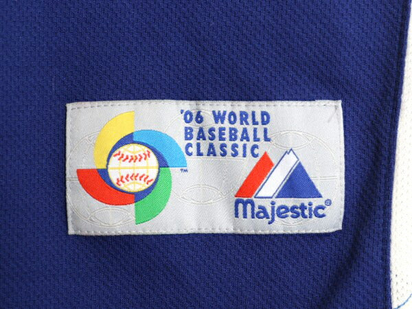 イタリア 代表 ベースボール シャツ メンズ XL 程/ WBC オフィシャル マジェスティック 大リーグ ユニフォーム プルオーバー 大きいサイズ