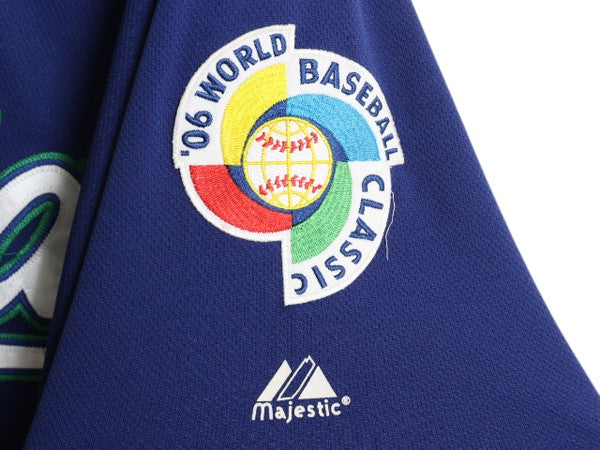 イタリア 代表 ベースボール シャツ メンズ XL 程/ WBC オフィシャル マジェスティック 大リーグ ユニフォーム プルオーバー 大きいサイズ