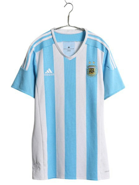 アディダス アルゼンチン 代表 サッカー ユニフォーム メンズ M 正規品 2015 コパ アメリカ モデル 当時物 レプリカ オフィシャル Tシャツ