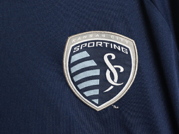 アディダス スポルティング カンザスシティ サッカー ユニフォーム メンズ M 正規品 MLS 11 12 13 モデル オフィシャル 当時物 Tシャツ 紺