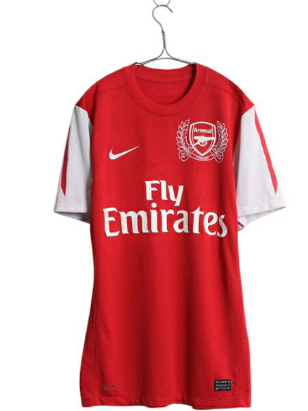 ナイキ アーセナル サッカー ユニフォーム メンズ M 程 古着 正規品 プレミアリーグ 11 12 モデル オフィシャル 当時物 Tシャツ スウッシュ