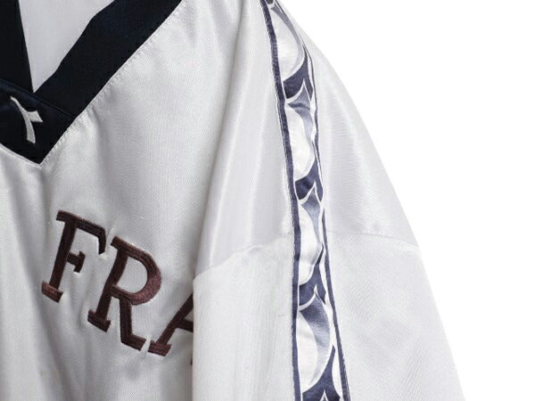 90s ディアドラ サッカー ユニフォーム メンズ M / オールド Tシャツ ユニフォーム トレーニング ジャージ ナンバリング Vネック ツートン